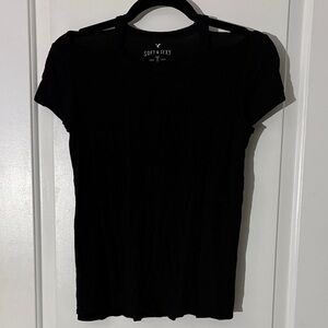 American Eagle Outfitters Black Short Sleeve Tee